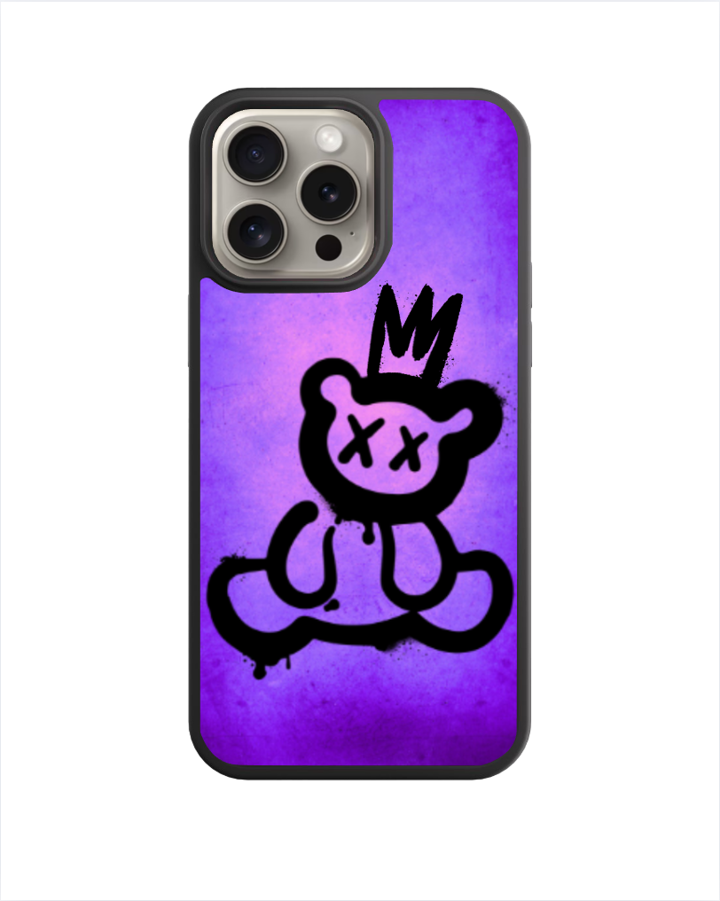 Spray Paint Teddy Bear Phone Case