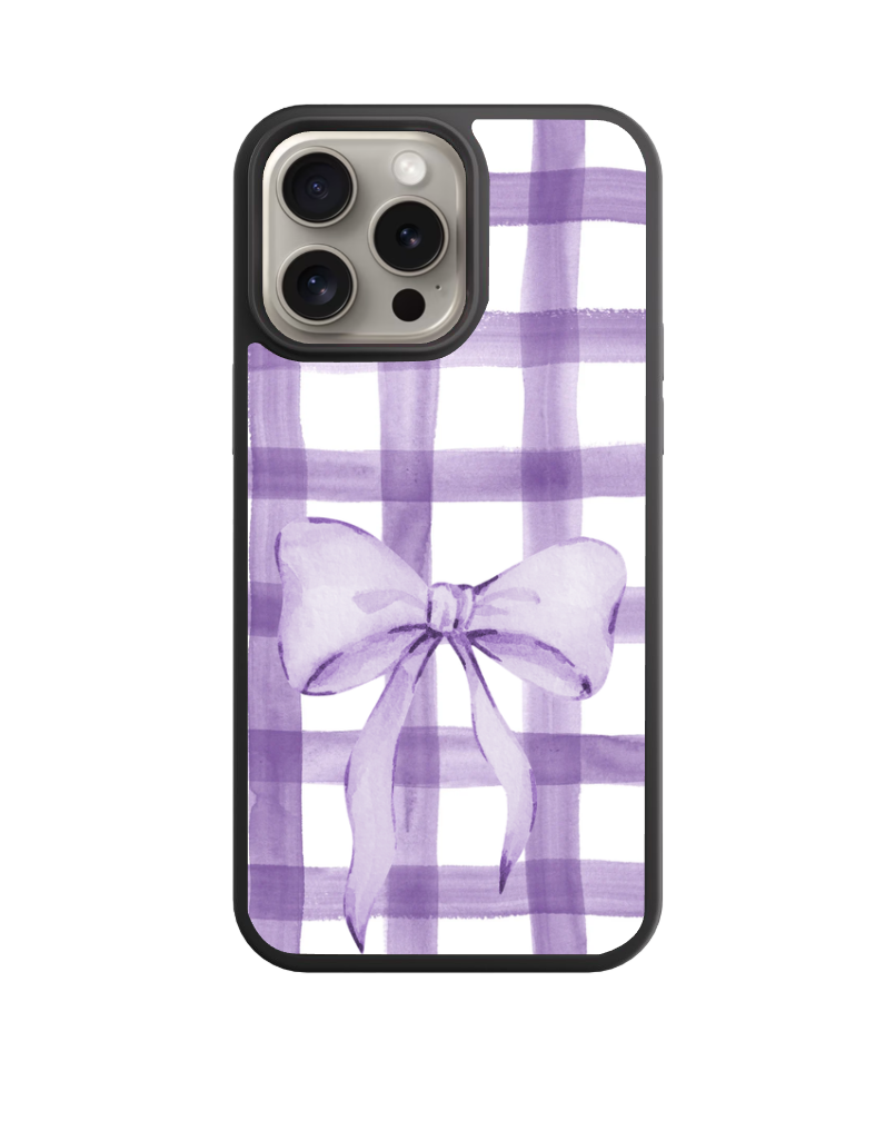 Plaid and Bow Case