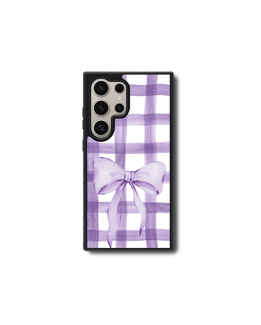 Plaid and Bow Case